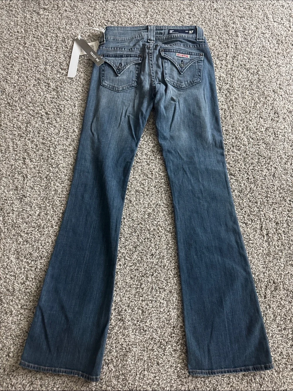 NWT Hudson Signature Bootcut Jeans Flap Pocket Medium Wash Size 27 - Picture 7 of 9